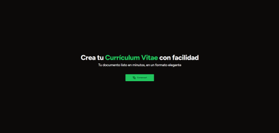 Screenshot of the project Cv Creator